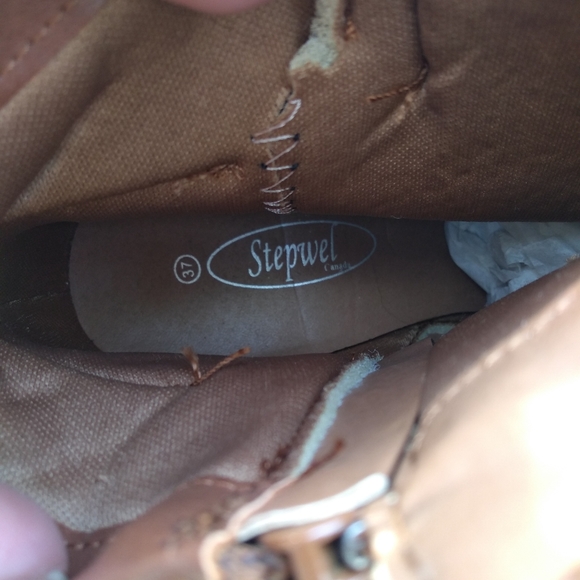 Stepwel Heeled Booties, Ankle Boot Size 37 (6.5), Brown, Snake Skin Patt… - Picture 10 of 13